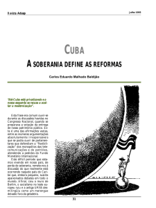 Cuba: a soberania define as reformas