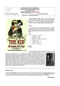 Ficha de observação do filme The Kid 1921 de Charlie Chaplin