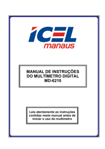 manual de instruções do multímetro digital md-6210