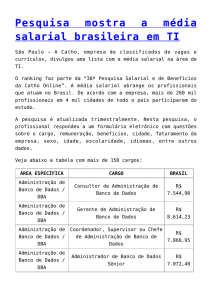 Pesquisa mostra a média salarial brasileira em TI