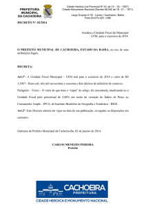 DECRETO Nº. 02/2014 Atualiza a Unidade Fiscal do Municipal UFM