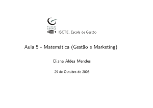 Aula 5 - Matemática (Gestão e Marketing)