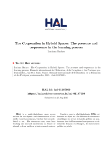 The Cooperation in Hybrid Spaces: The presence and co