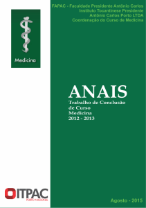 Anais TCC - Medicina 2012/2013