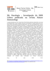 Investigação do iMM Lisboa publicada na revista Nature Immunology