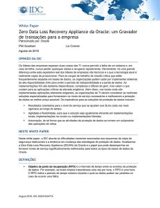 Oracle Zero Data Loss Recovery Appliance: A Transaction DVR for