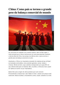 China: Como país se tornou o grande peso da