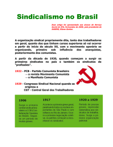 Sindicalismo no Brasil
