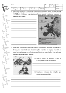 1. (Unicamp) Explique sucintamente a formação da OTAN (1949