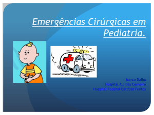 Emergências Cirúrgicas em Pediatria.