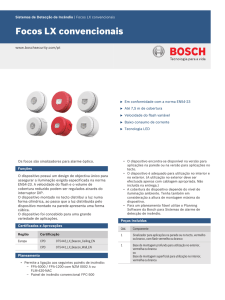 Focos LX convencionais - Bosch Security Systems
