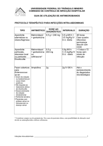 terapêutica das infecções intra-abdominais