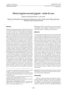 Hérnia inguino-escrotal gigante – relato de caso