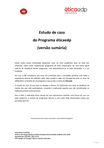 Estudo de caso do Programa éticaedp (versão sumária)