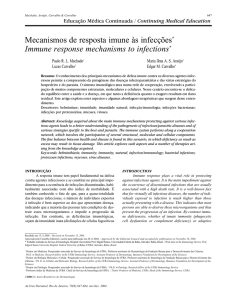Mecanismos de resposta imune às infecções* Immune response