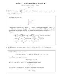 CM202 - Cálculo Diferencial e Integral II
