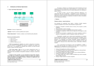 AMBIENTES OPERACIONAIS p. 1 Revisão de arquitetura dos
