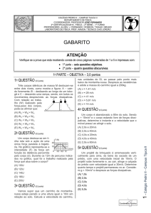 2015 - gabarito - 1º turno