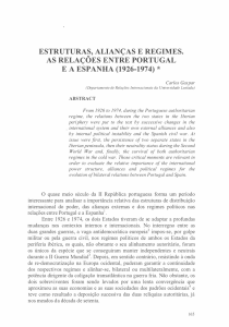 estruturas, alianças e regimes. as relações entre portugal e a