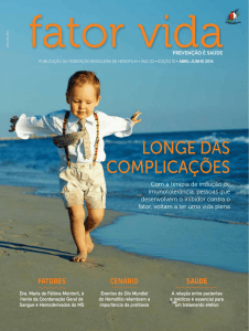 leia a edição - Federação Brasileira de Hemofilia