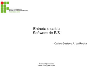 Entrada e saída Software de E/S
