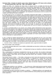 DURKHEIM, Émile, A divisão do trabalho social, Lisboa, Editorial