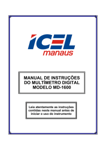 Multímetro Icel MD-1600