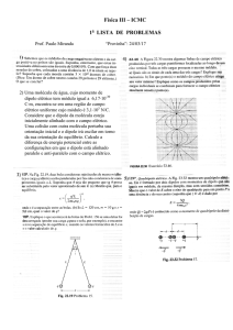 Física III – ICMC 1 LISTA DE PROBLEMAS