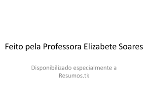 Feito pela Professora Elizabete Soares