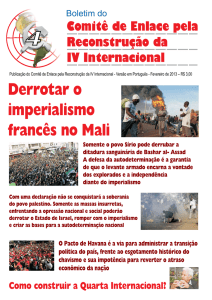 Derrotar o imperialismo francês no Mali