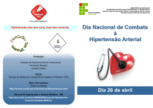 Dia Nacional de Combate à Hipertensão Arterial