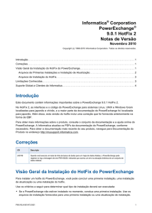 PowerExchange 9.0.1 HotFix 2 Release Notes (Portuguese)