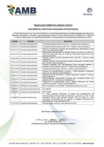 Resolução Normativa CNHM nº 16/2014