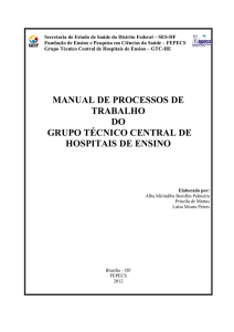 manual de processos de trabalho do grupo técnico central