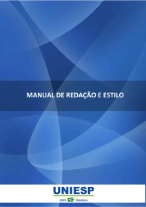 Manual de Redação e Estilo - Faculdade Prudente de Moraes