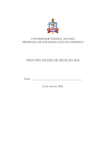 PS 2016-2 - CPGf/UFPA - Universidade Federal do Pará