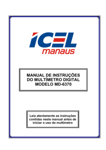 manual de instruções do multímetro digital modelo md-6370