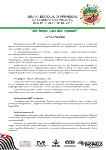 Cartas de Orientações - Secretaria de Estado da Saúde de São Paulo