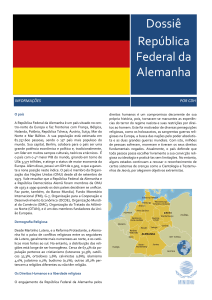 Dossiê República Federal da Alemanha