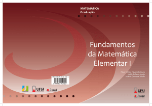 Fundamentos da Matemática Elementar I