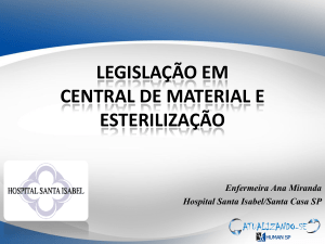 legislação em central de material e esterilização