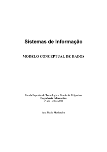 Sistemas de Informação MODELO CONCEPTUAL DE - Dei-Isep