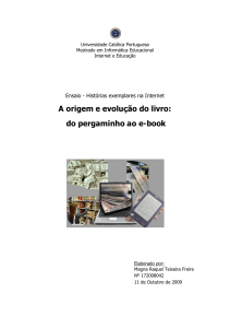 A origem e evolução do livro: do pergaminho ao e-book