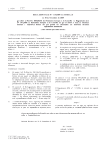 Regulamento (CE) n.o 1170/2009 da Comissão, de 30 de