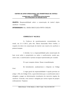 Consulta n. 48/2012 - Centro de Apoio Operacional das Promotorias