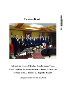 Taiwan – Brasil - Senado Federal