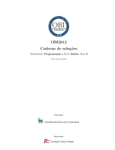 OBI2012 Caderno de soluções