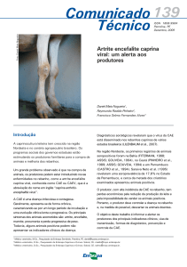 artrite encefalite caprina viral(caev) - Infoteca-e