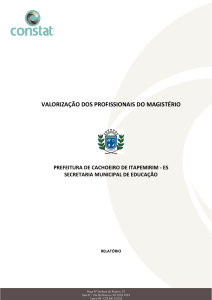 Relatório - Valorização dos profissionais do magistério de