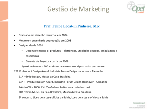 Aula de Gestão de Marketing – Prof. Felipe Locatelli